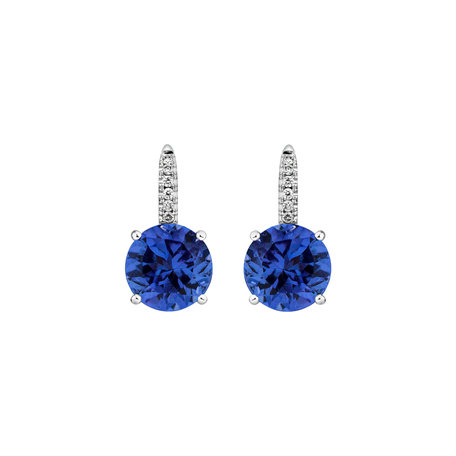 Diamond earrings with Tanzanite Bethy