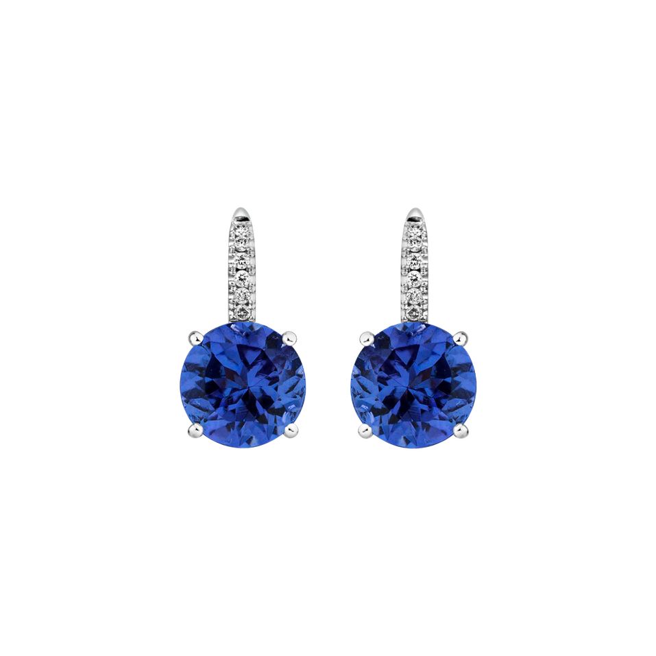 Diamond earrings with Tanzanite Bethy
