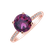 Diamond ring with Rhodolite Bethy2