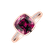 Diamond ring with Rhodolite Carelia2