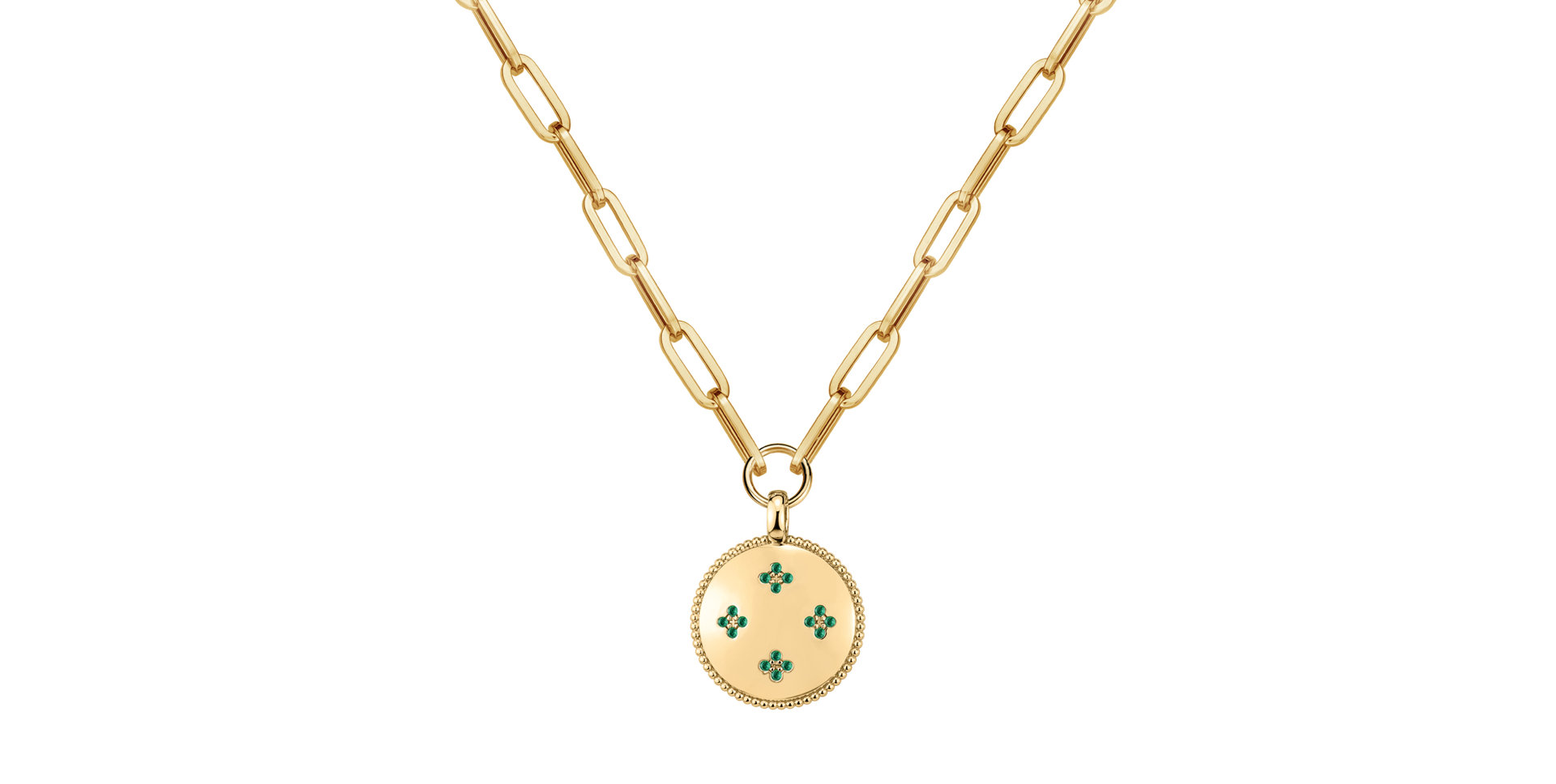 Necklace with Emerald Lavinia