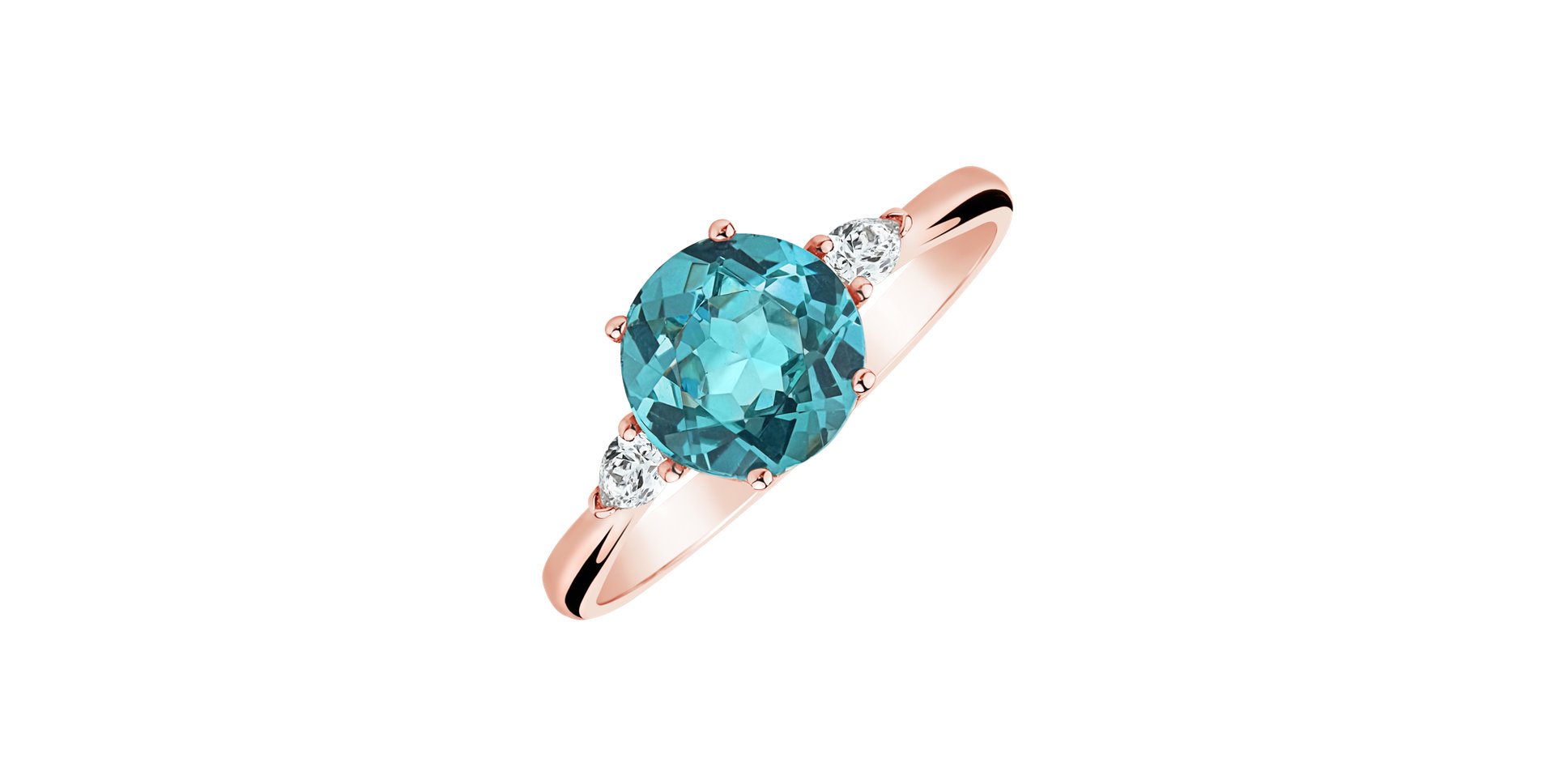 Diamond ring with Apatite Royal Oasis