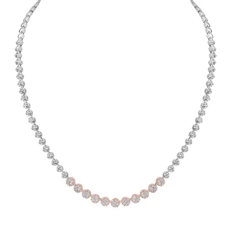 Diamond necklace Luminous Circle