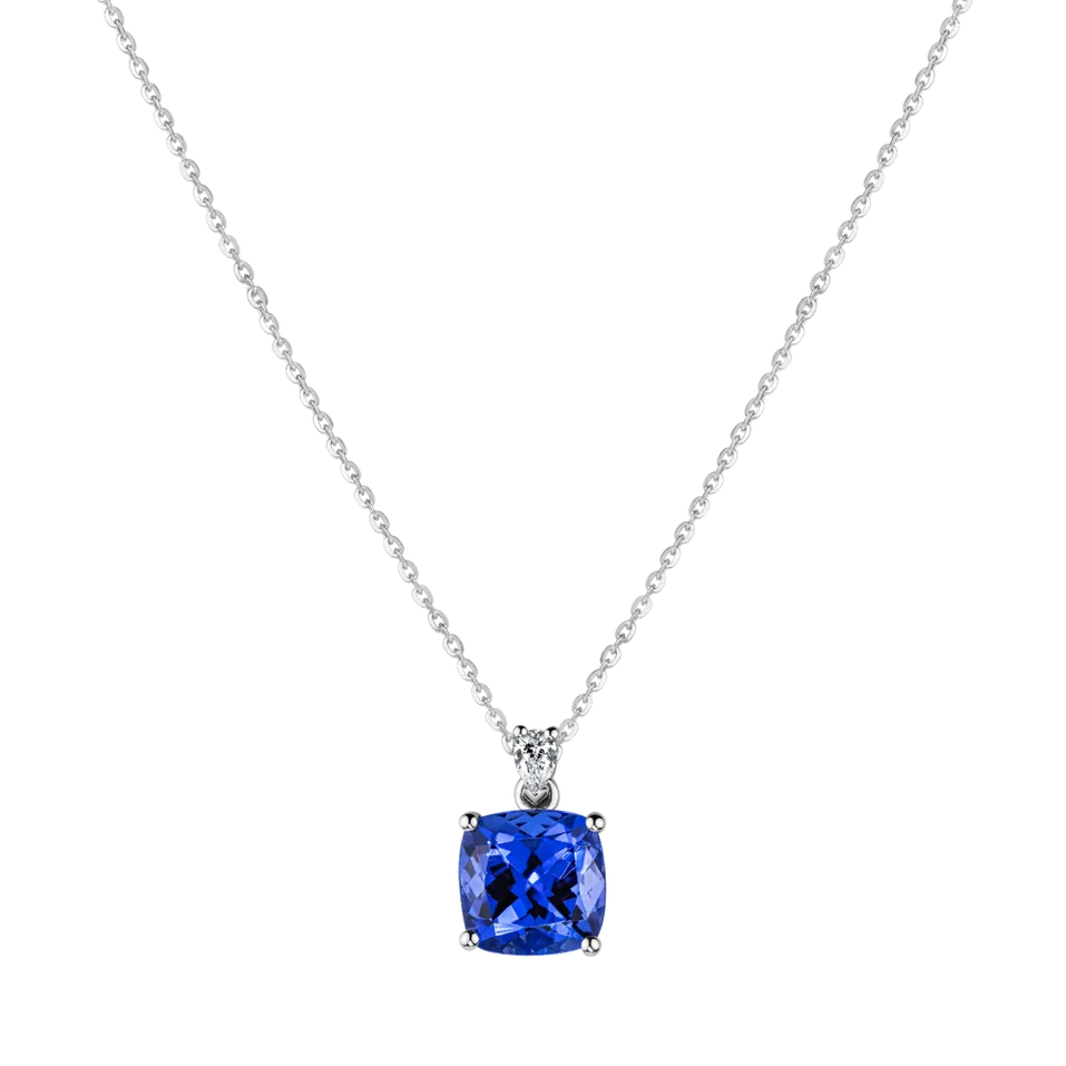 Diamond necklace with Tanzanite Marigold