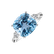 Diamond ring with Topaz The Duchess2