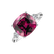 Diamond ring with Rhodolite The Duchess2