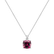 Diamond necklace with Rhodolite The Duchess2
