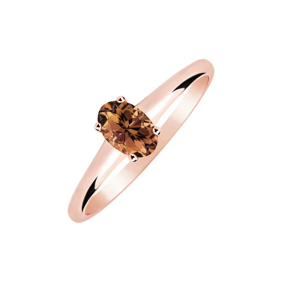 Ring with Tourmaline Mystic Abyss