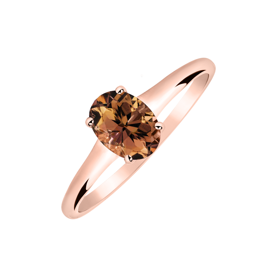 Ring with Tourmaline Mystic Abyss