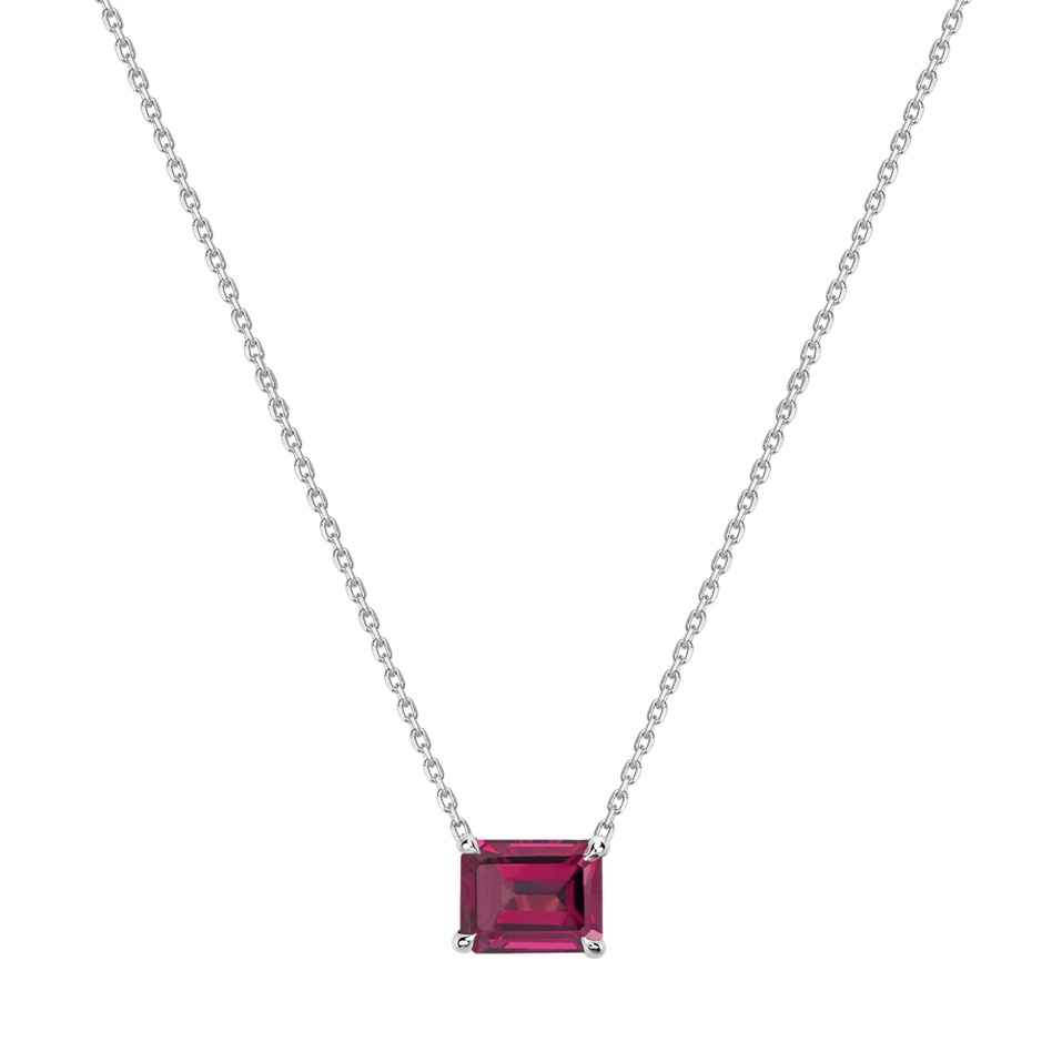Necklace with Rhodolite Corinne