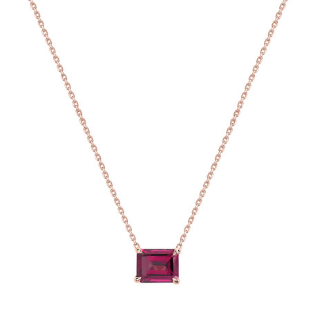 Necklace with Rhodolite Corinne
