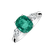 Diamond ring with Emerald Galdor2