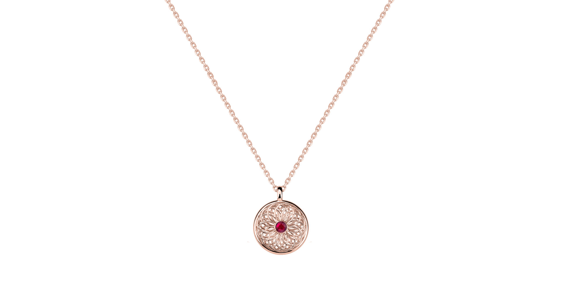 Necklace with Ruby Mirelleon