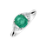 Diamond ring with Emerald Nyx2