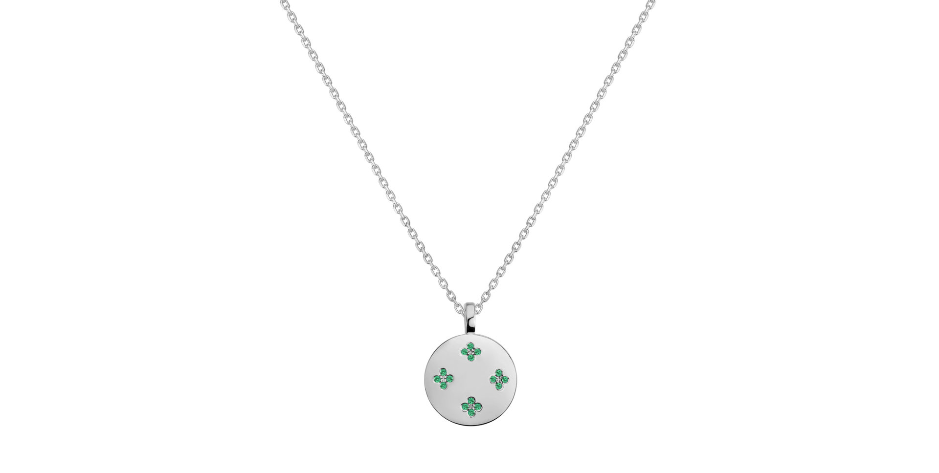 Necklace with Emeralds Aveline