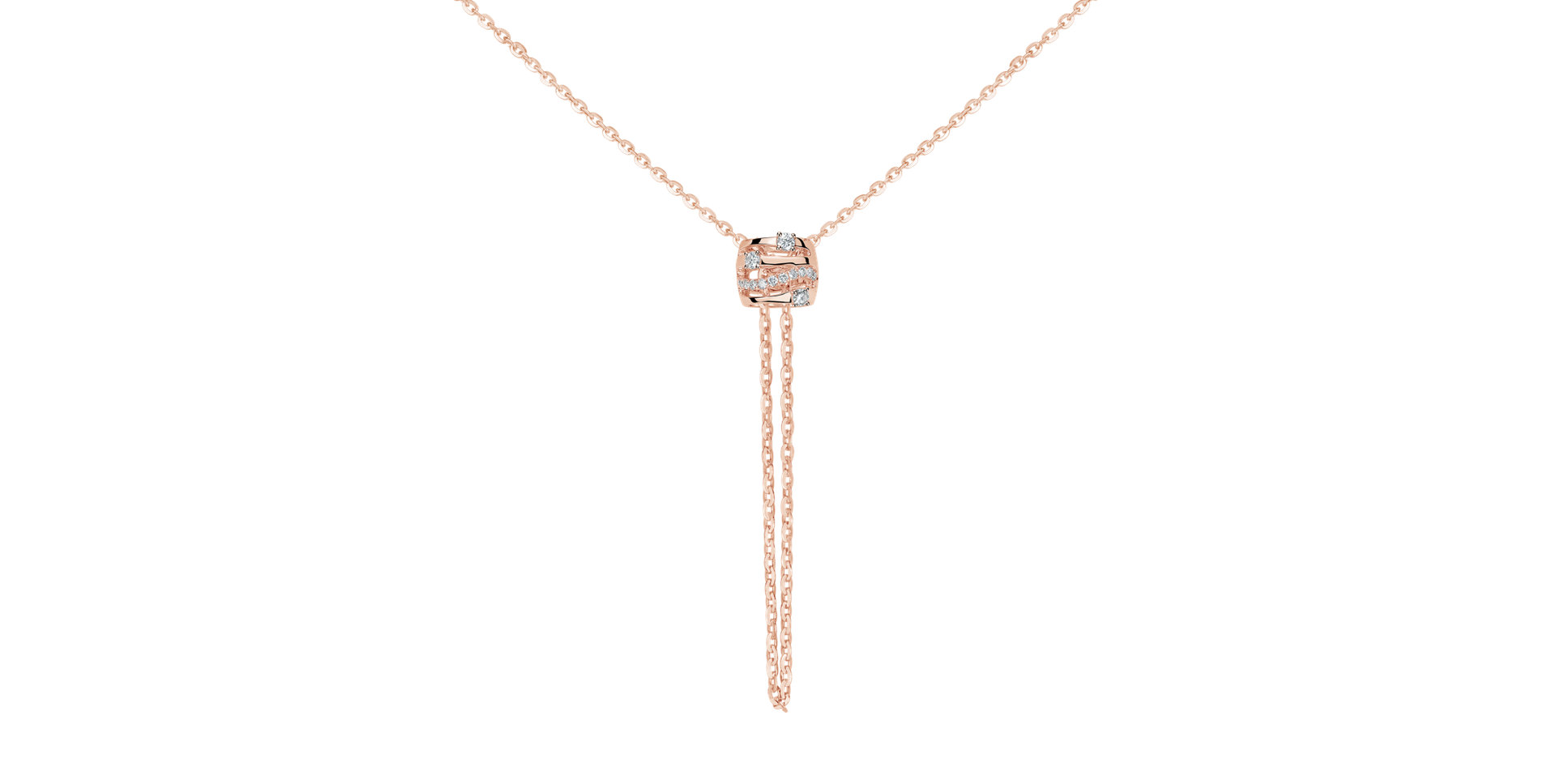 Diamond necklace Golden Verse