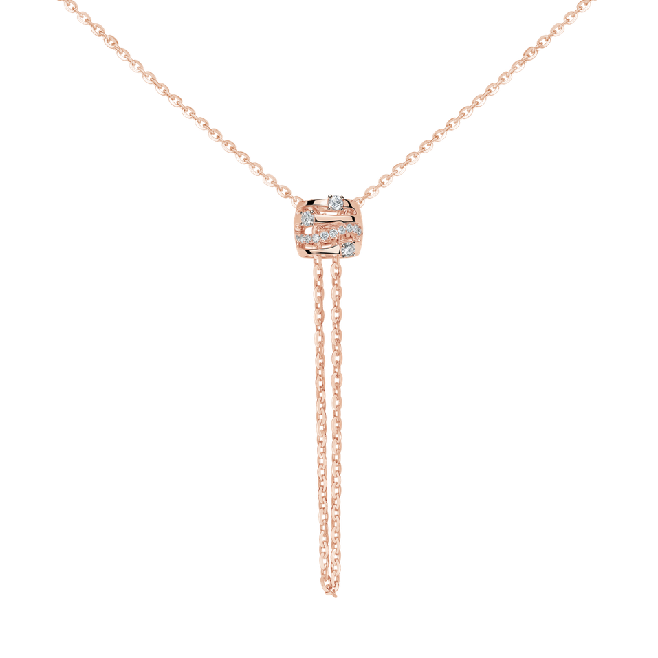 Diamond necklace Golden Verse