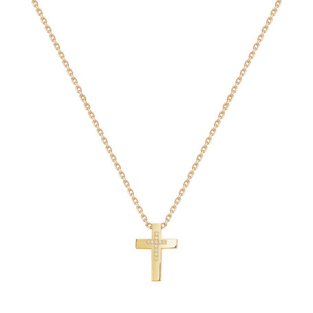Diamond necklace Cross