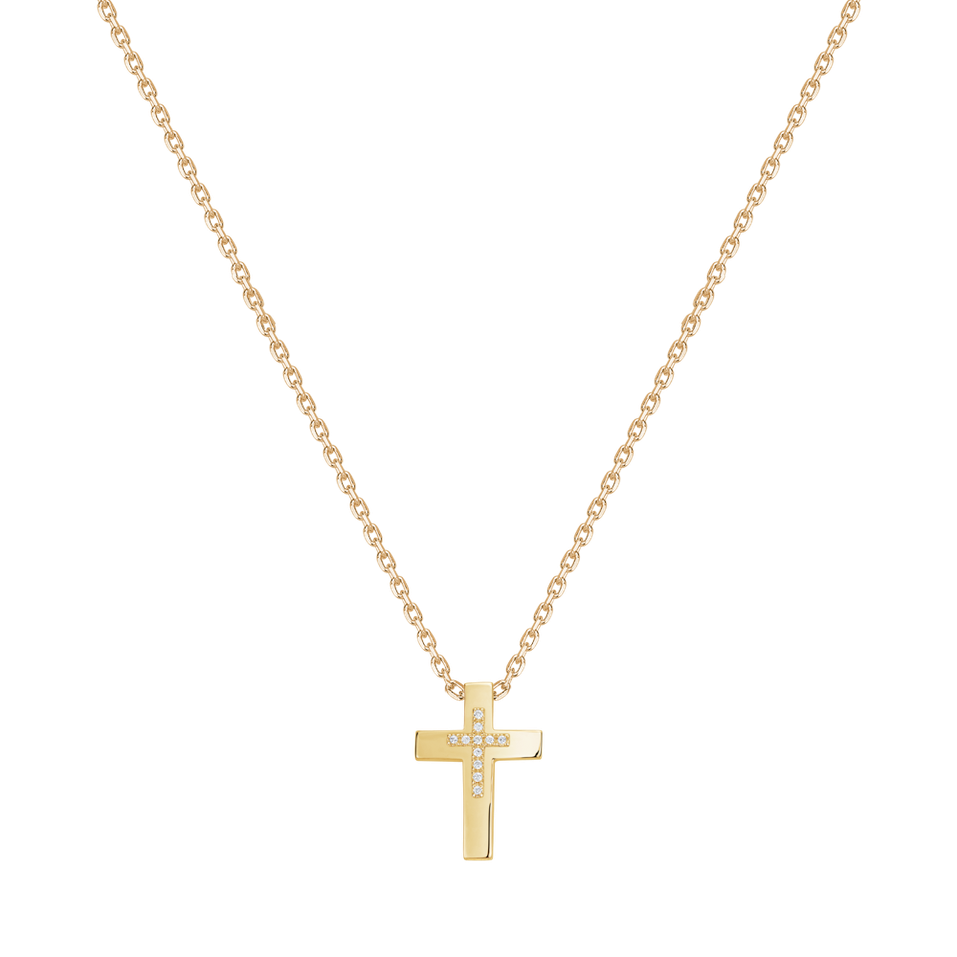 Diamond necklace Cross
