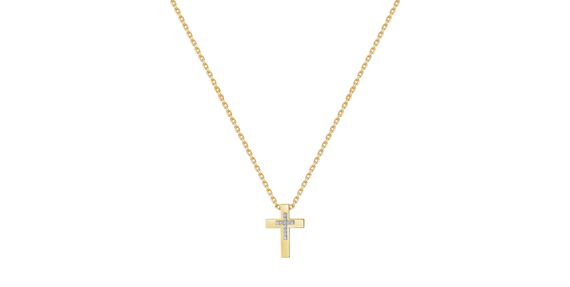 Diamond necklace Cross