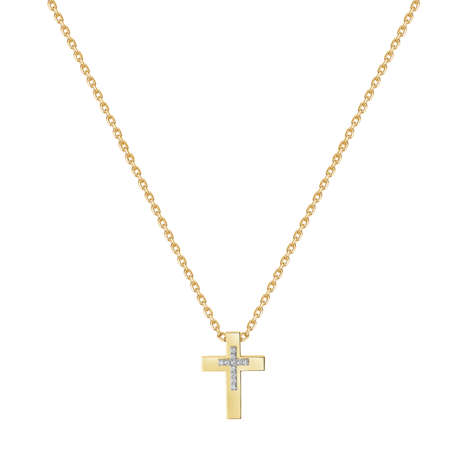 Diamond necklace Cross