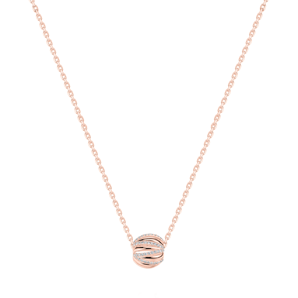Diamond necklace Gollden Ball