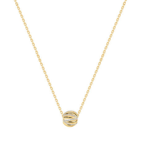 Diamond necklace Golden Ball