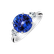 Diamond ring with Tanzanite Whispers of the Moonlight2