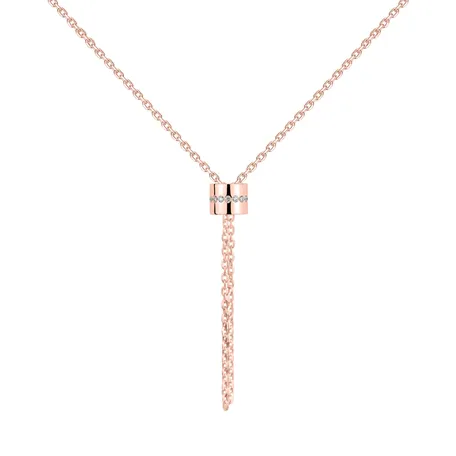 Diamond necklace Infinity Circle