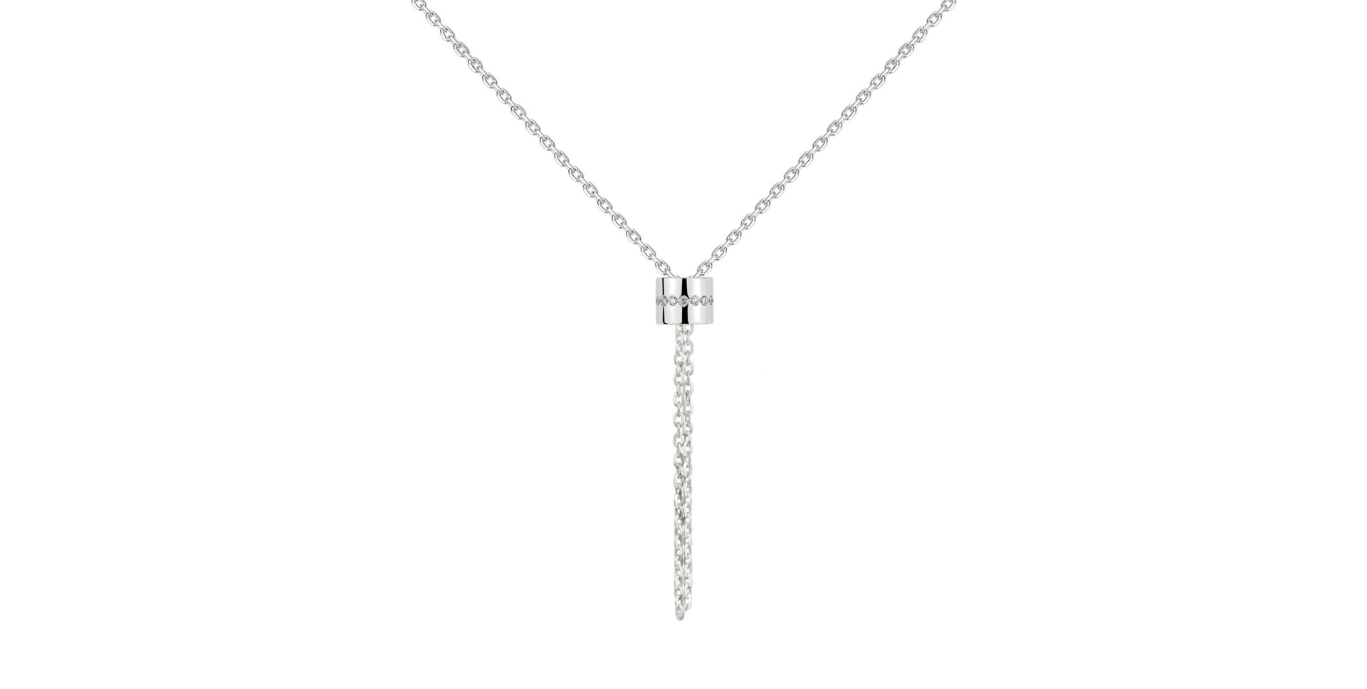 Diamond necklace Infinity Circles