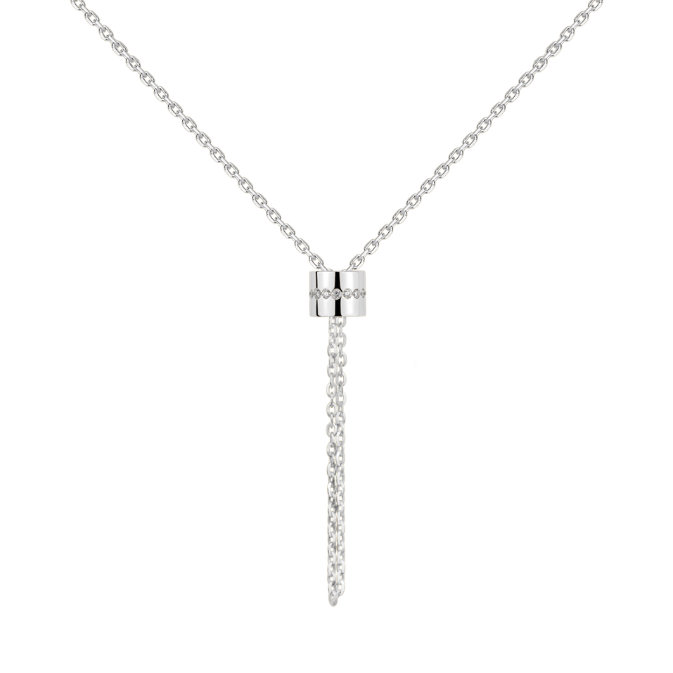 Diamond necklace Infinity Circles