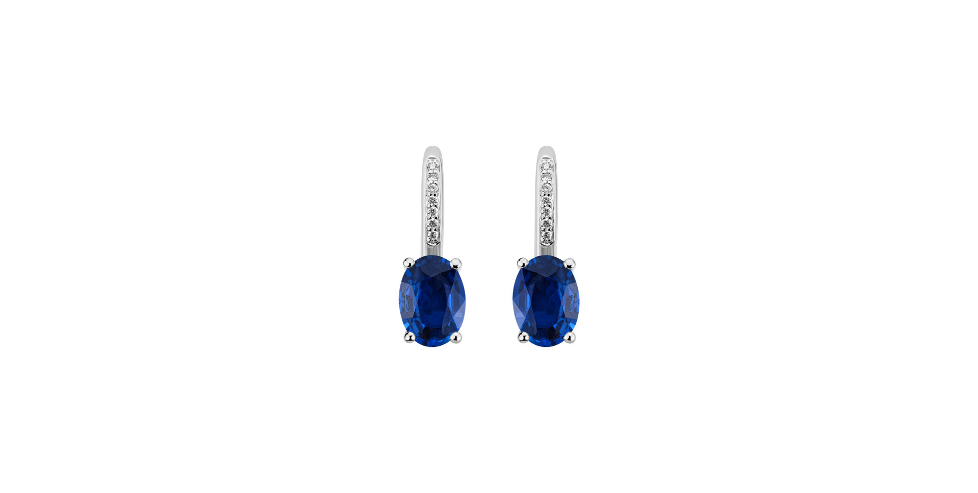 Diamond earrings with Sapphire Lucrezia