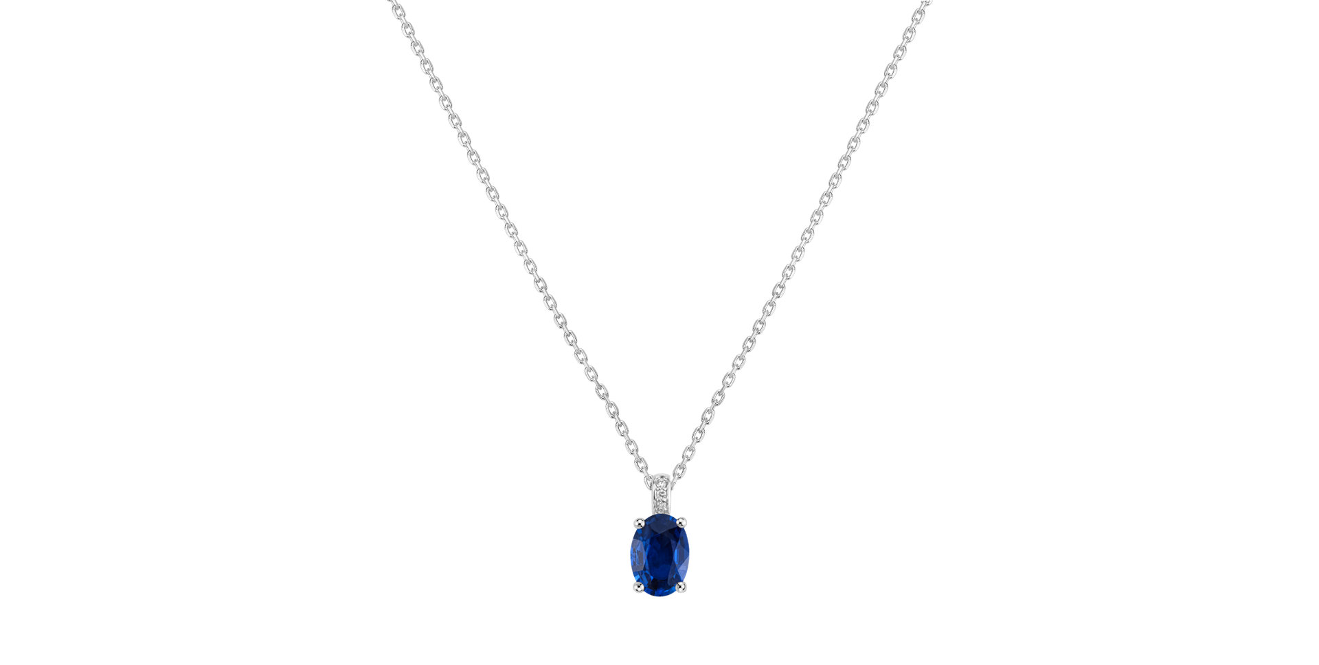 Diamond necklace with Sapphire Euphemia