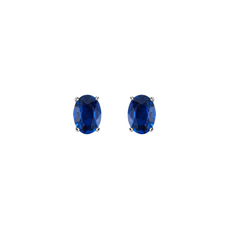 Earrings with Sapphire Mystic Abyss