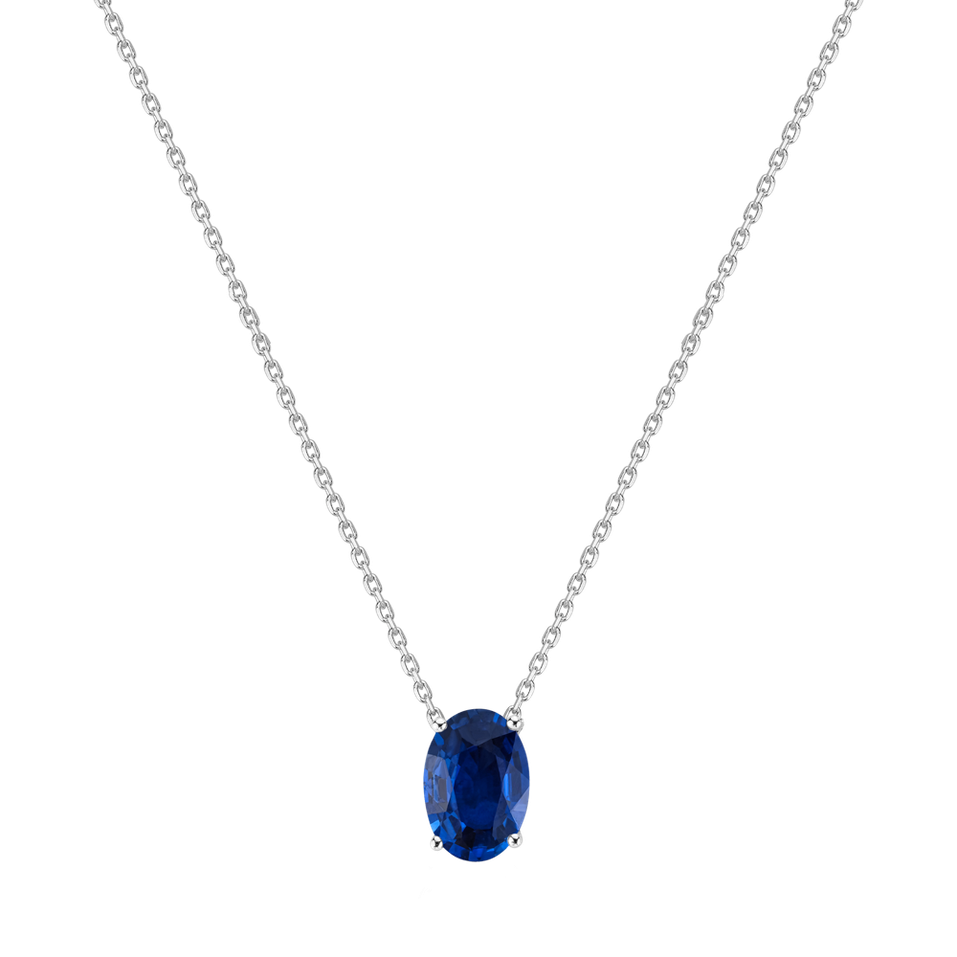 Necklace with Sapphire Mystic Abyss