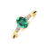 Diamond ring with Emerald Elysandria2