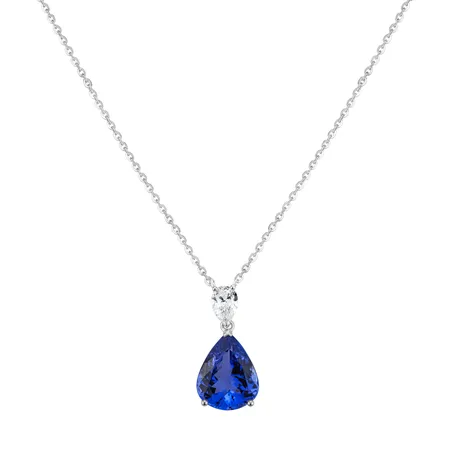 Diamond necklace with Tanzanite Whisper of Avalon