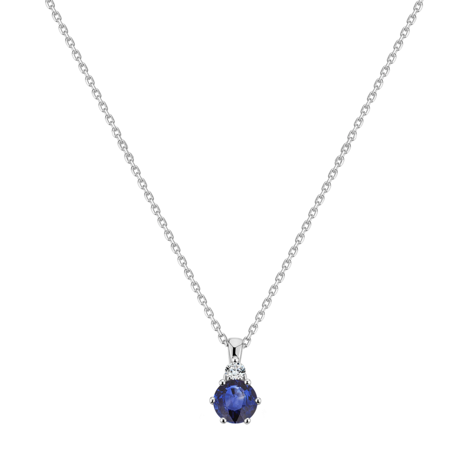 Diamond necklace with Sapphire Diamara