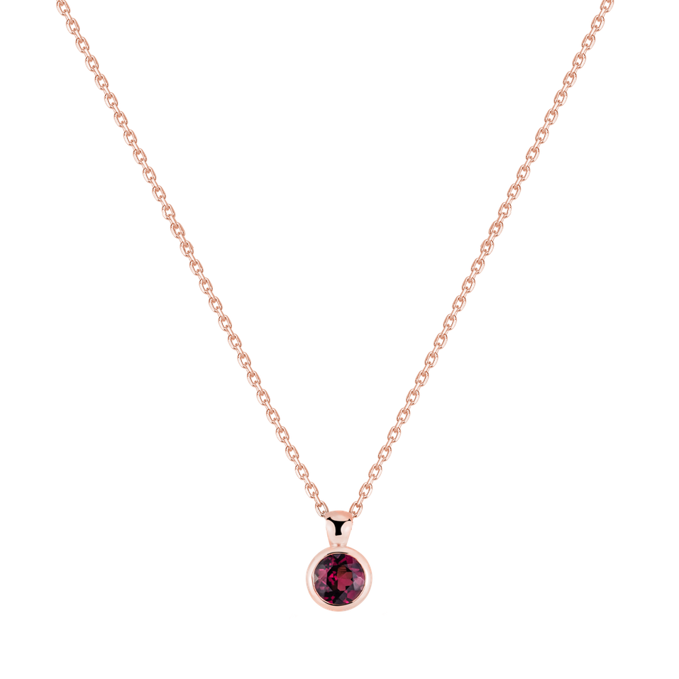 Necklace with Rhodolite Galaxirite