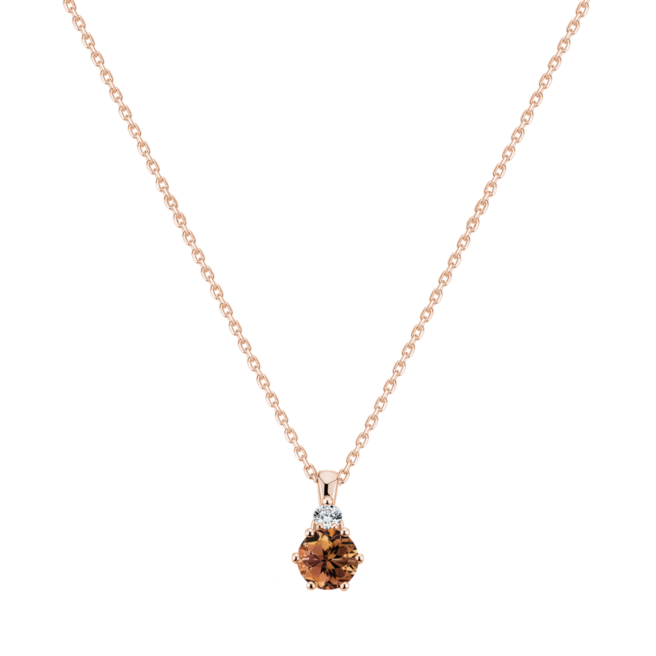Diamond necklace with Tourmaline Diamara