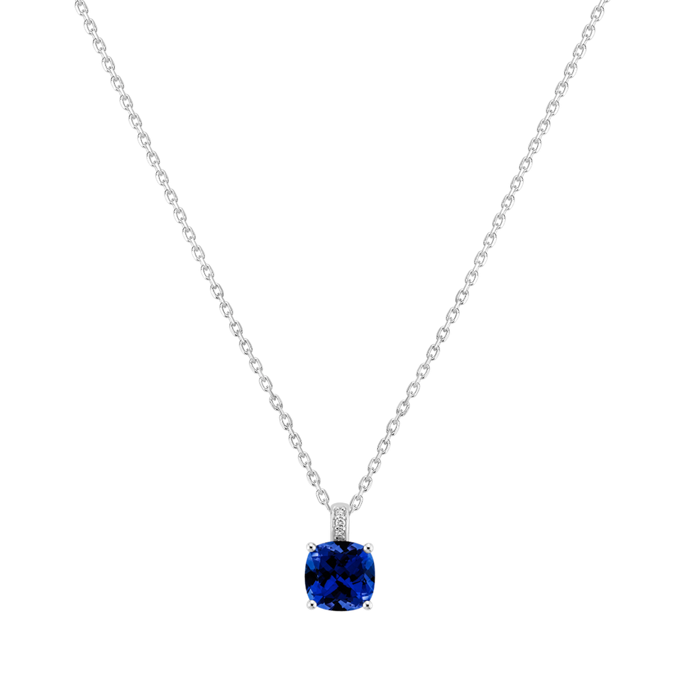 Diamond necklace with Sapphire Linnea