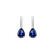 Diamond earrings with Sapphire Tearfall2