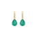 Diamond earrings with Emerald Tearfall2