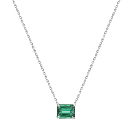 Necklace with Emerald Corinne
