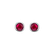 Earrings with Ruby Shiny Dots2