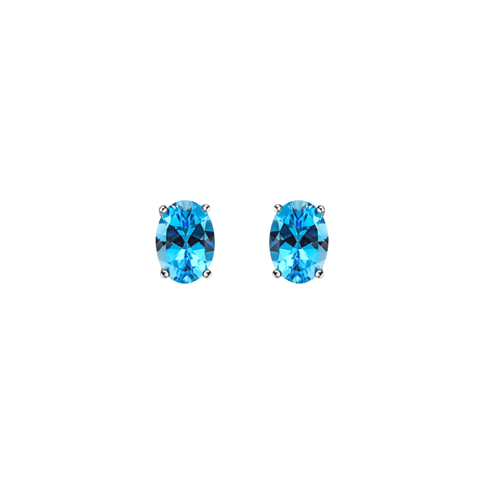 Earrings with Topaz Mystic Abyss