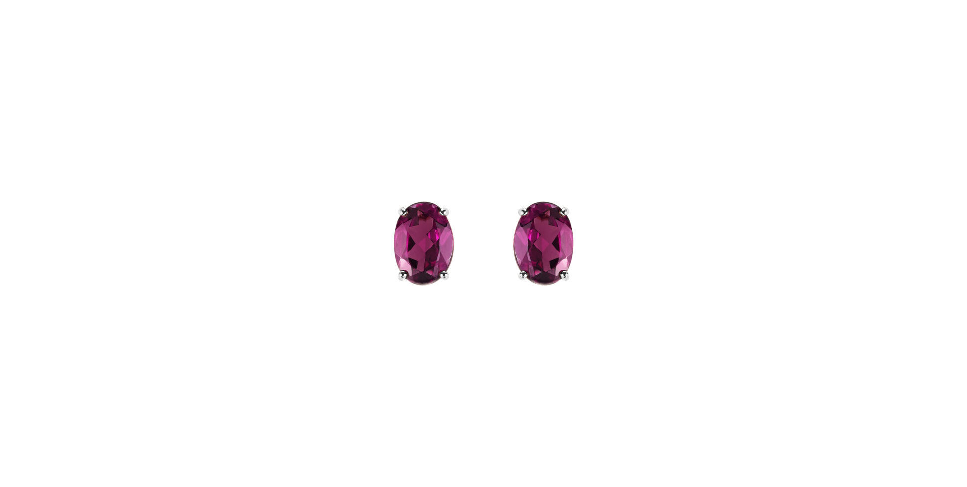 Earrings with Rhodolite Mystic Abyss