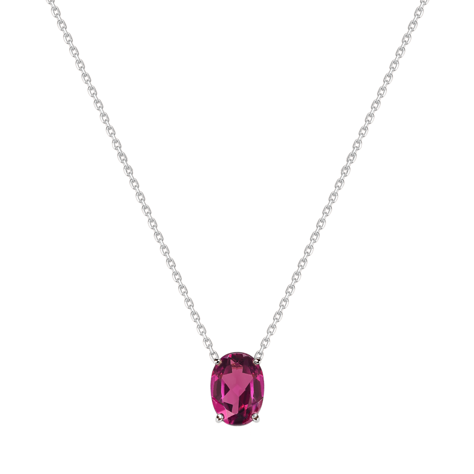 Necklace with Rhodolite Mystic Abyss