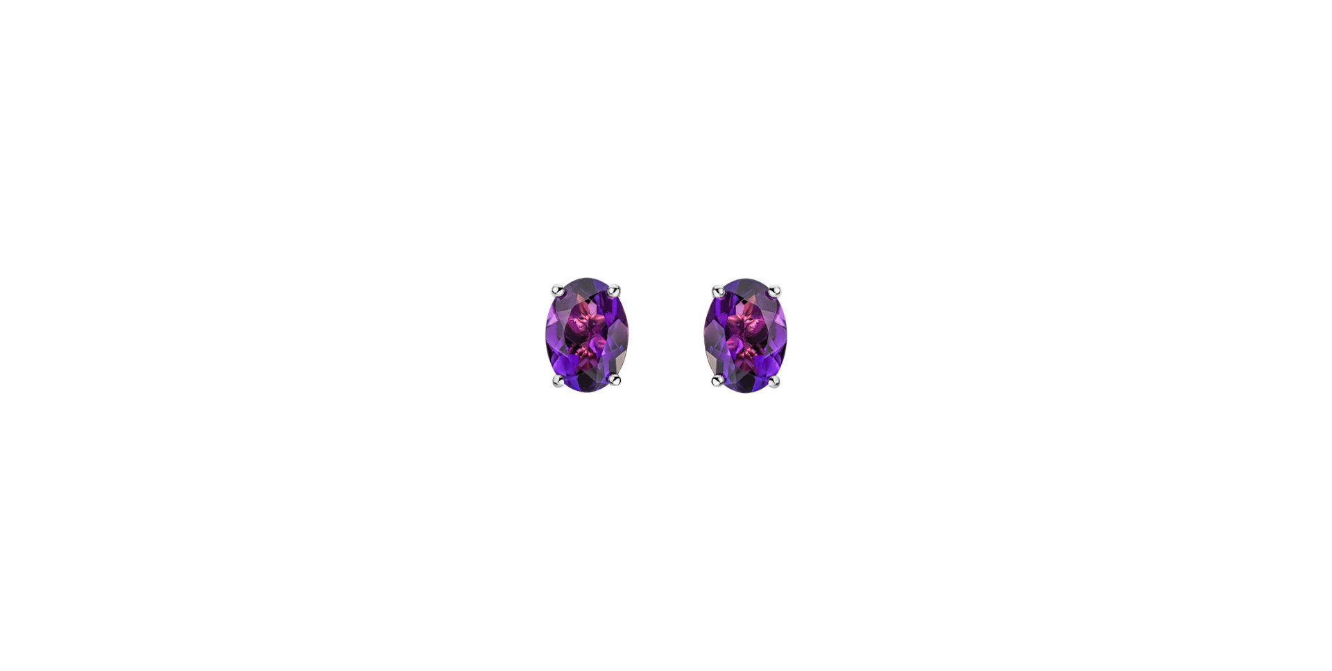 Earrings with Amethyst Mystic Abyss