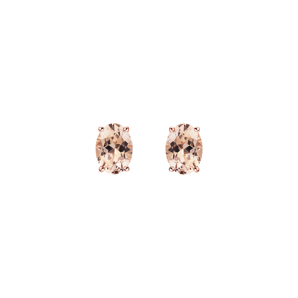 Earrings with Morganite Mystic Abyss